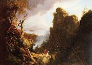 Thomas Cole Indian Sacrifice, Kaaterskill Falls and North South Lake Spain oil painting artist
